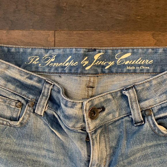 Authentic Juicy Couture The Penelope Distressed Slim Vintage Jeans - Picture 6 of 10